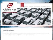 Tablet Screenshot of claims-net.com